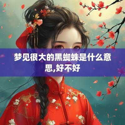 梦见很大的黑蜘蛛是什么意思,好不好