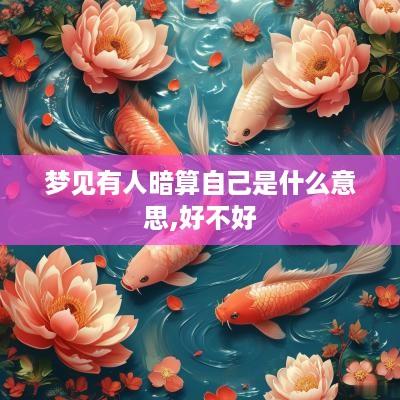 梦见有人暗算自己是什么意思,好不好