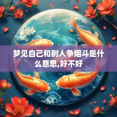 梦见自己和别人争烟斗是什么意思,好不好