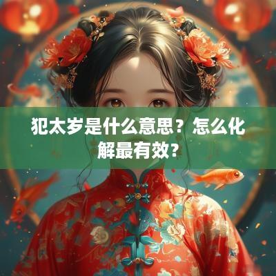 犯太岁是什么意思？怎么化解最有效？