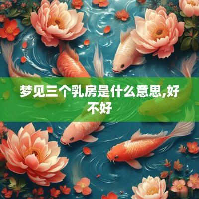 梦见三个乳房是什么意思,好不好