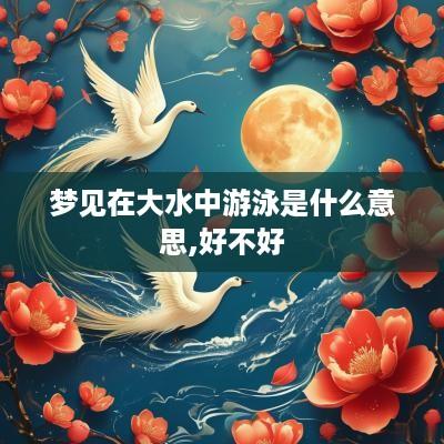 梦见在大水中游泳是什么意思,好不好