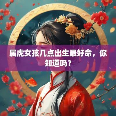属虎女孩几点出生最好命，你知道吗？