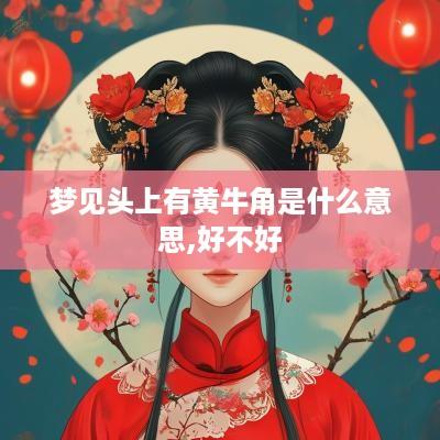 梦见头上有黄牛角是什么意思,好不好