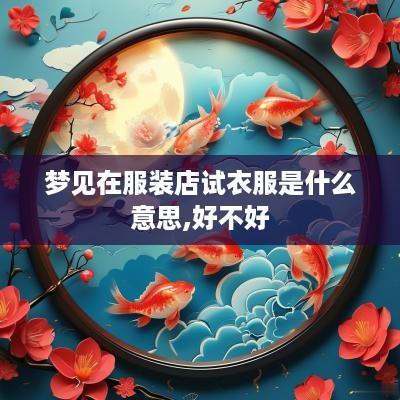 梦见在服装店试衣服是什么意思,好不好