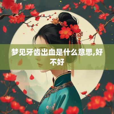 梦见牙齿出血是什么意思,好不好