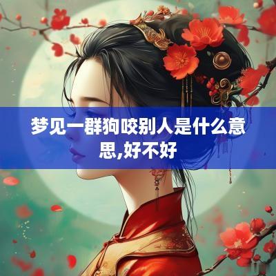 梦见一群狗咬别人是什么意思,好不好