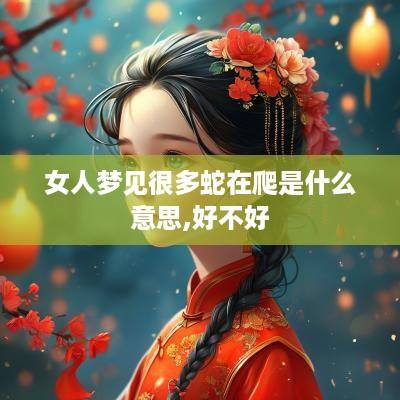 女人梦见很多蛇在爬是什么意思,好不好