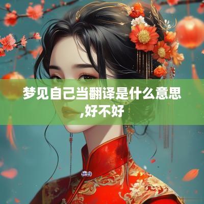 梦见自己当翻译是什么意思,好不好