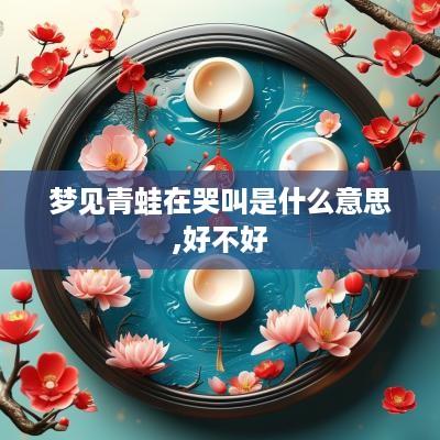 梦见青蛙在哭叫是什么意思,好不好