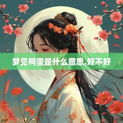 梦见鸭蛋是什么意思,好不好