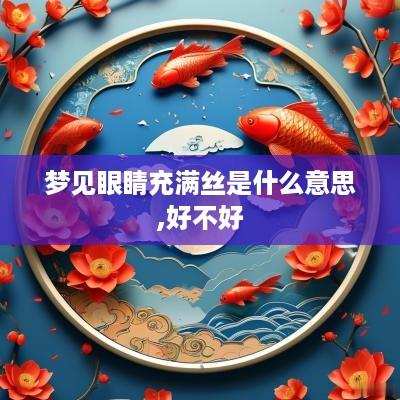 梦见眼睛充满丝是什么意思,好不好