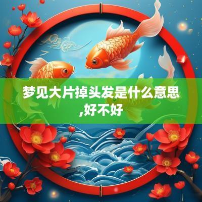 梦见大片掉头发是什么意思,好不好