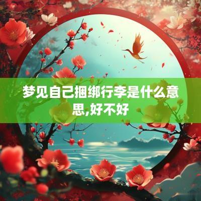 梦见自己捆绑行李是什么意思,好不好
