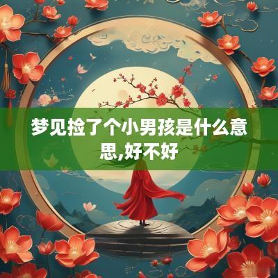 梦见捡了个小男孩是什么意思,好不好