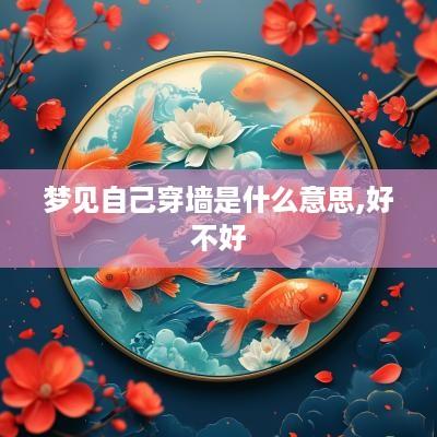 梦见自己穿墙是什么意思,好不好