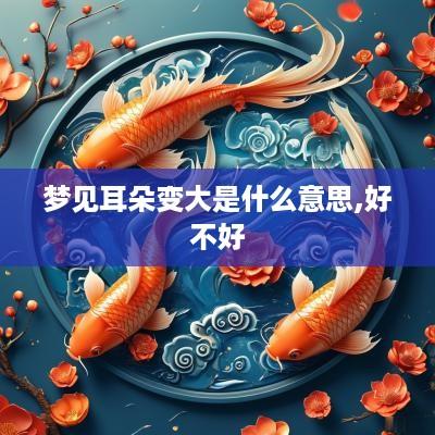 梦见耳朵变大是什么意思,好不好