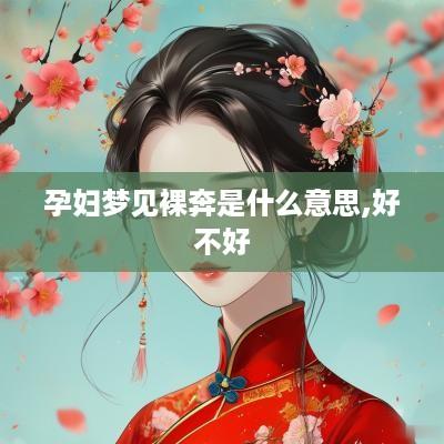 孕妇梦见裸奔是什么意思,好不好