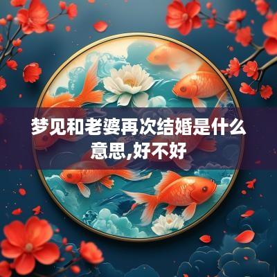 梦见和老婆再次结婚是什么意思,好不好