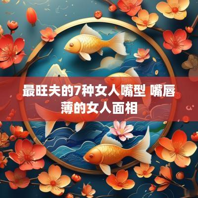 最旺夫的7种女人嘴型 嘴唇薄的女人面相