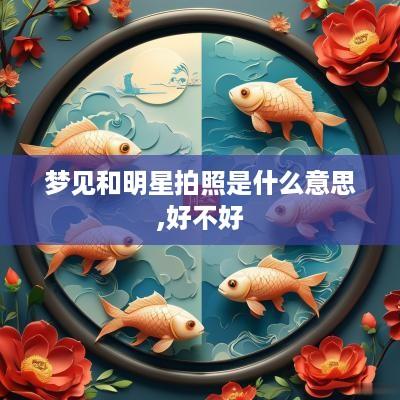 梦见和明星拍照是什么意思,好不好