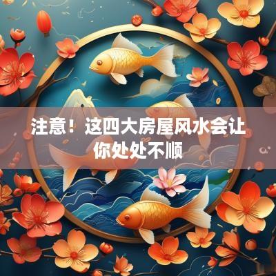 注意！这四大房屋风水会让你处处不顺