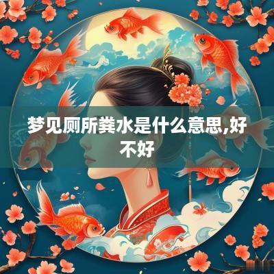 梦见厕所粪水是什么意思,好不好