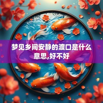 梦见乡间安静的渡口是什么意思,好不好