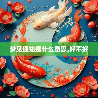 梦见通知是什么意思,好不好