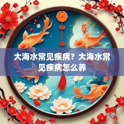 大海水常见疾病？大海水常见疾病怎么养