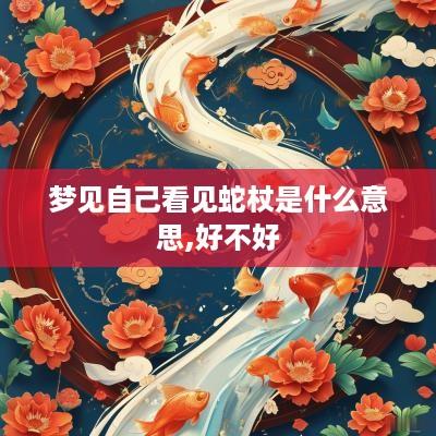 梦见自己看见蛇杖是什么意思,好不好