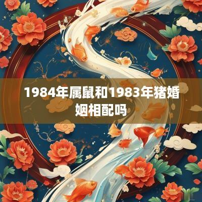1984年属鼠和1983年猪婚姻相配吗