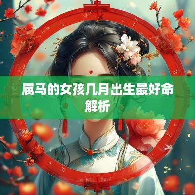 属马的女孩几月出生最好命解析