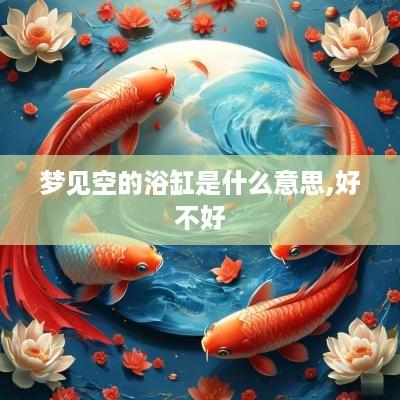 梦见空的浴缸是什么意思,好不好