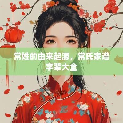 常姓的由来起源，常氏家谱字辈大全