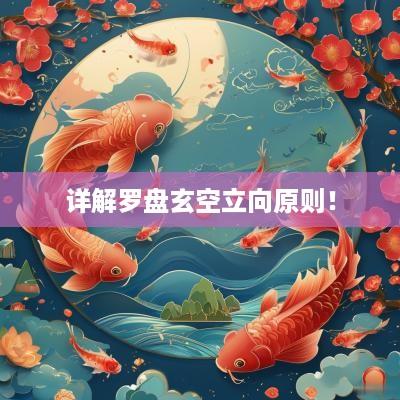 详解罗盘玄空立向原则！