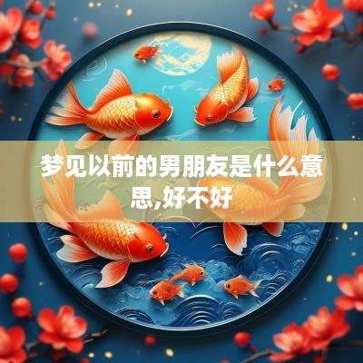 梦见以前的男朋友是什么意思,好不好