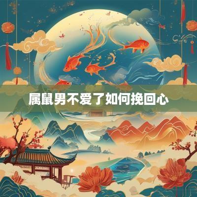 属鼠男不爱了如何挽回心