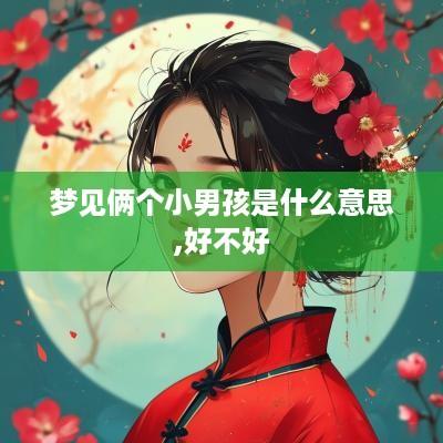 梦见俩个小男孩是什么意思,好不好
