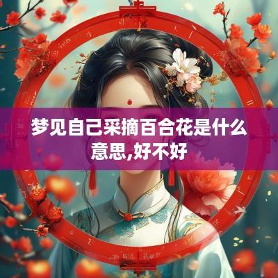 梦见自己采摘百合花是什么意思,好不好
