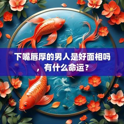下嘴唇厚的男人是好面相吗，有什么命运？