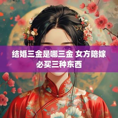结婚三金是哪三金 女方陪嫁必买三种东西