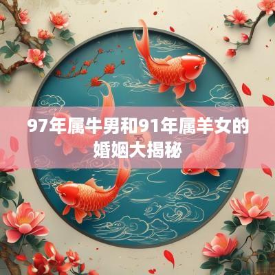 97年属牛男和91年属羊女的婚姻大揭秘