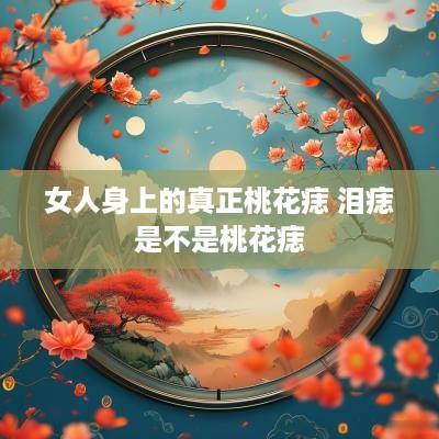 女人身上的真正桃花痣 泪痣是不是桃花痣