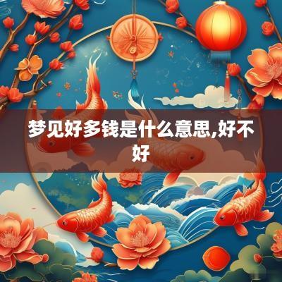梦见好多钱是什么意思,好不好