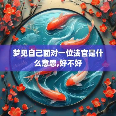 梦见自己面对一位法官是什么意思,好不好
