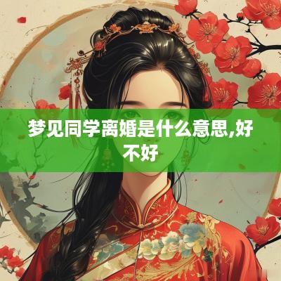 梦见同学离婚是什么意思,好不好