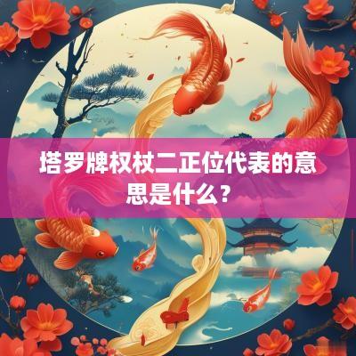 塔罗牌权杖二正位代表的意思是什么？