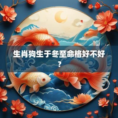 生肖狗生于冬至命格好不好？