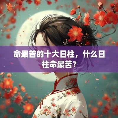命最苦的十大日柱，什么日柱命最苦？